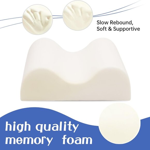 Memory Foam Pillow for Side Sleepers Removable and Comfortable Knee Pillows for - Picture 2 of 12